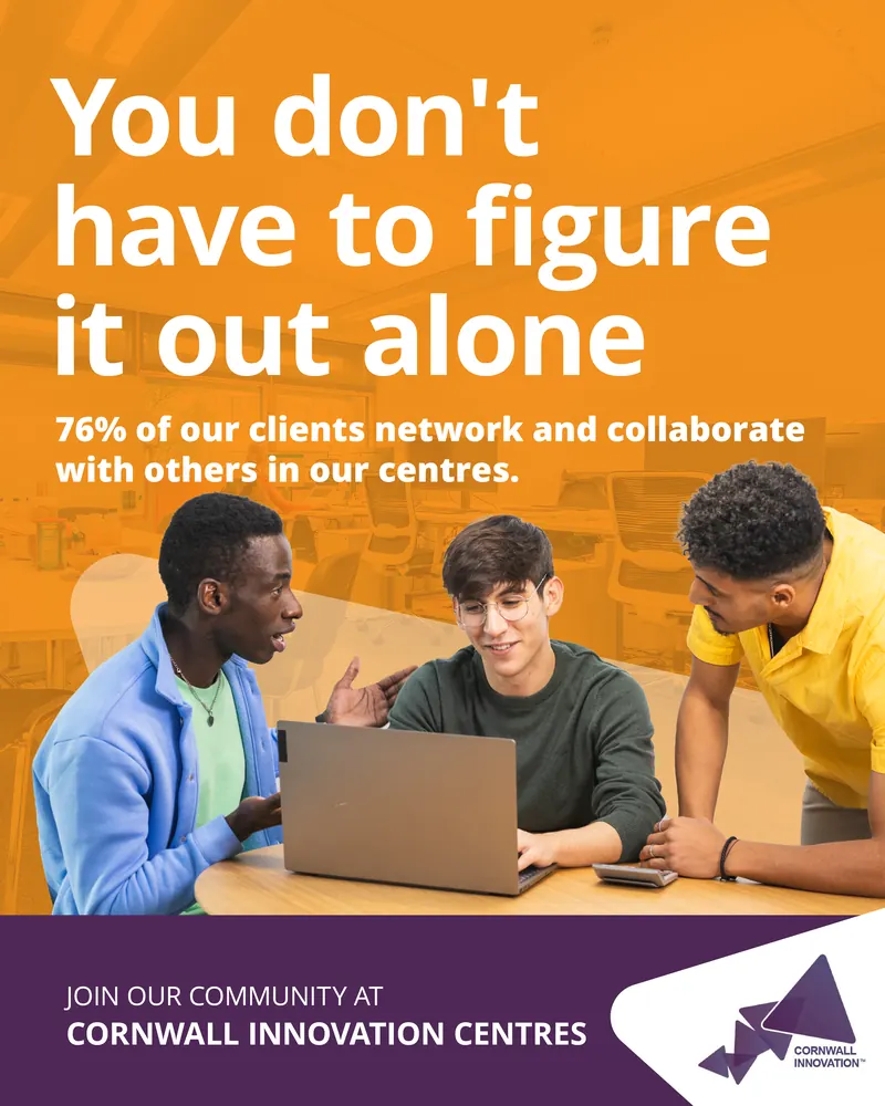 Cornwall Innovation Centre social media post designed by Bigbox